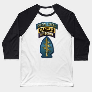 SOF - Special Forces - Ranger -SSI  V1 Baseball T-Shirt